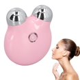 thumbnail image 1 of Double Balls Facial Massage Roller for Face Lifting Skin Tightening Slimming ABS Y Shaped Skin Care Massager for Comfortable Massage Cooling Effect for Morning Routine, 1 of 7
