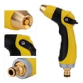 thumbnail image 4 of Boquilla De Agua De Jardín, Ducha De Jardín, Punta Antidesprendimiento Amarillo Y Negro Duradero Para Riego De Jardín Para Limpiar/Regar Césped Y Jardín EOTVIA High Pressure Water Nozzle, 4 of 8