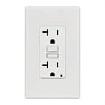 thumbnail image 2 of Leviton C32-GFNT2-0PW GFCI Duplex Receptacle, 2 -Pole, 20 A, 125 V, Back, Side Wiring, NEMA: 5-20R, White, 2 of 2