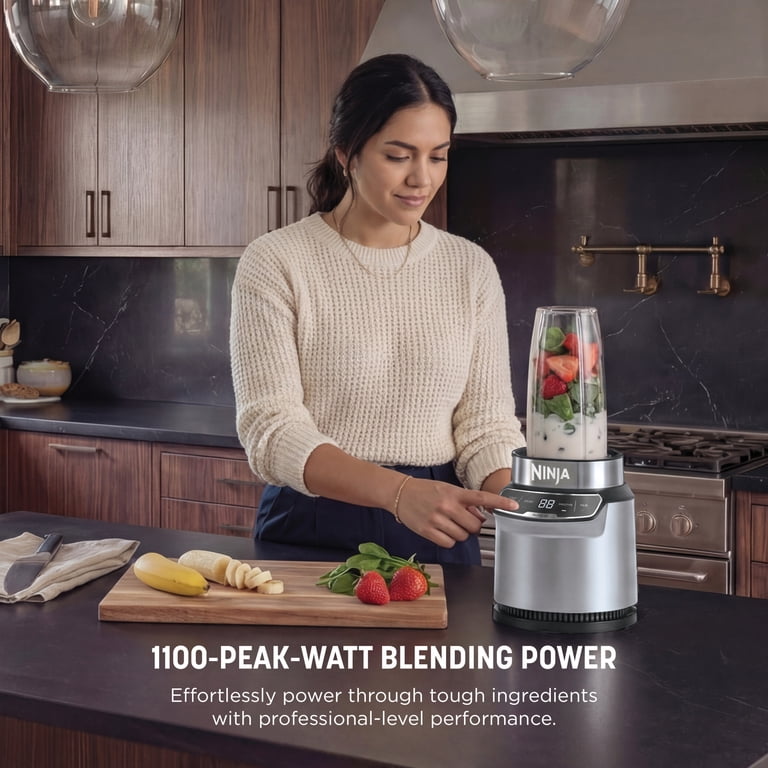 Ninja Nutri-Blender Pro with Auto-iQ, 1100-Peak-Watt Motor, 24 oz