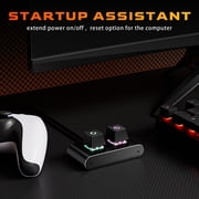 Aluminum Button PC Power with LED Indicators & Mechanical Keys for Desktop Case Customization