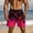 Hot Pink, variant on Mens Flame Graphic Basketball Shorts Cool Retro Running Athletic Shorts Drawstring Waist Casual Track Shorts