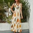 thumbnail image 4 of Autumn Harvest Maple Leaves Thanksgiving Sleeveless Dress Female Clothing Dress Women Summer 2025 Dress, 4 of 7