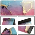 thumbnail image 4 of Extended Gaming Mouse Pad XXL Large Keyboard Mat Long Mousepad Desk Decor Writing Pad Non Slip Rubber Base Stitched Edges for Work,Game, Office,Home, 35.1" x 15.7", Colorful Marble, 4 of 6