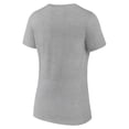 thumbnail image 3 of Women's Fanatics Heather Gray Utah Mammoth Draft Logo V-Neck T-Shirt, 3 of 3