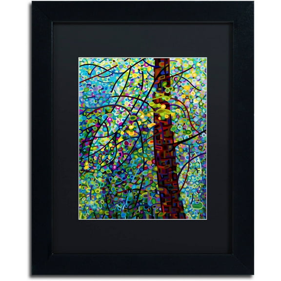 Mandy Budan 'Pine Sprites' Black Matted Framed Art