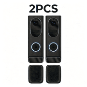 2‑Pack Smart Video Doorbell Camera, 2.4G WiFi 1080P HD Security Doorbell, Radar Human & Package Detection, Night Vision, 2‑Way Talk, IP65 Waterproof