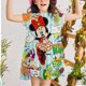 thumbnail image 1 of Recién llegado 2022, vestidos para niñas, ropa de fiesta de verano de manga corta para bebés, estampado de dibujos animados, Disney, Minnie, Mickey Mouse, Dresse7T Gao Jinjia LED, 1 of 2