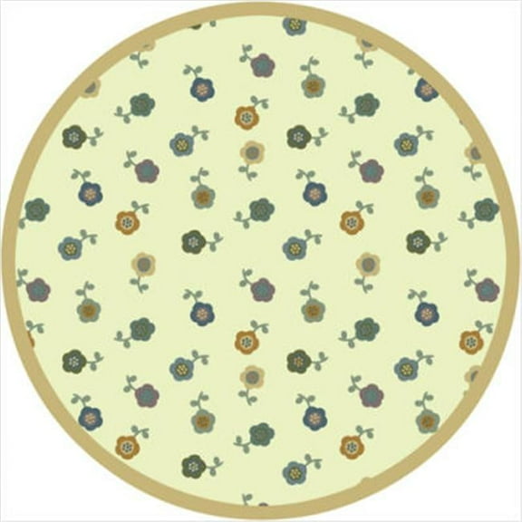 Awesome Blossom Soft 7 ft.7 in. Round  WearOn Nylon Machine Tufted- Cut Pile Just for Kids Rug