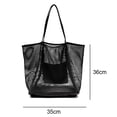 thumbnail image 2 of Bolso de playa portátil para viajes al aire libre, bolso de hombro, negro, 2 of 5