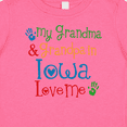thumbnail image 4 of Inktastic Iowa Grandma Grandpa Loves Me Boys or Girls Baby T-Shirt, 4 of 5