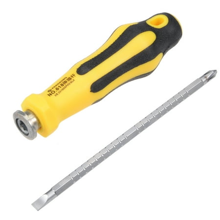 

2 in 1 Adjustable-Length Screwdriver #2(PH2) 6.3mm Slotted Driver