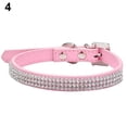 thumbnail image 2 of Cheers.US 3 Row PU Leather Rhinestone Diamante Dog Collar Soft Bling Cat Puppy Small Pet, 2 of 7