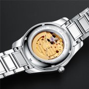 GUANQIN Men Skeleton Japan Miyoda 82s7 Movement Automatic Self Winding Wrist Watch with Tungsten Steel Band Luminous