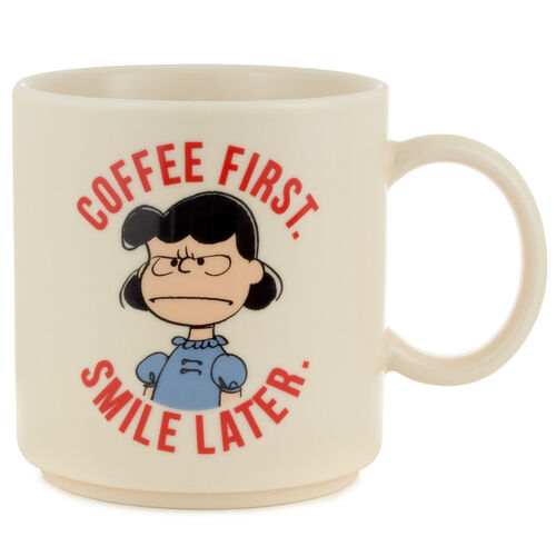 Peanuts Lucy Coffee First Mug, 15.5 oz.