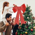 thumbnail image 6 of Guvpev Christmas Tree Topper Bows for Christmas Tree, 16x24 In Glitter Red Christmas Bows, Glitter Christmas Decorations, Xmas Bows for Indoor Outdoor Home Holiday Party Decorations, 6 of 9