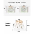 thumbnail image 6 of Orange Eucalyptus Coastal Waterfall Valances for Windows, Beach Starfish Conch Kitchen Sheer Valance Curtains, Rod Pocket Elegant Swag Valances for Living Room Bedroom, 47.2"x38.5", 3 Panel, 6 of 8