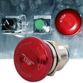 thumbnail image 4 of 22mm Metal Stainless steel latching Mushroom metal push stop button, 4 of 8