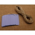 thumbnail image 3 of 100 Pcs Rectangular Shape Blank Tags Bonbonniere Wedding Favor Hang Tag with Free Natural Jute Twine - Colours Available, 3 of 7