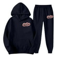 thumbnail image 7 of Track Suits for Men Set Casual Jogging Gym Hoodie Suits Casual Letter Printed Hoodie Set Men's Fashion, Dark Blue, Size XXL, 7 of 7
