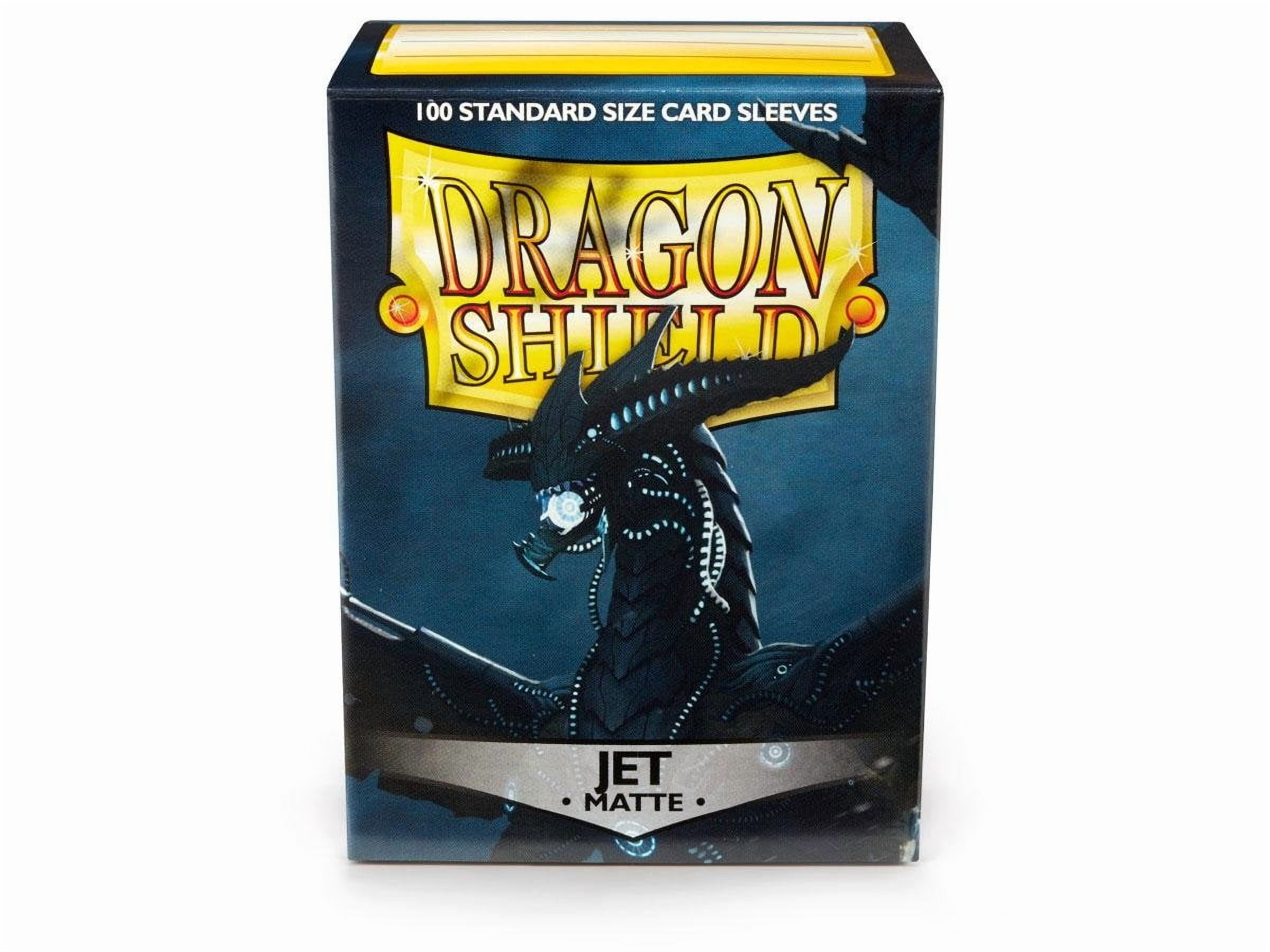 10 Packs Dragon Shield Matte Jet Standard Size 100 ct Card Sleeves Display Case