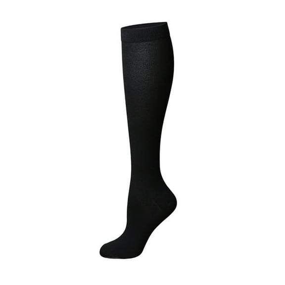 Compression Socks for Women, Ladies' Fashion Leisure Sports Compression Socks Outdoor Cycling Running Long Leg Pressure Socks Boat Socks, Socks(Black,L)