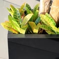 thumbnail image 2 of WORTH 32" H Metal Steel Rectangular Planter Box Planters for Indoor Outdoor, Tall Heavy Duty Modern Flower Plant Pot with Water Collecting Tray, Black, Commercial Residential, 2 of 7