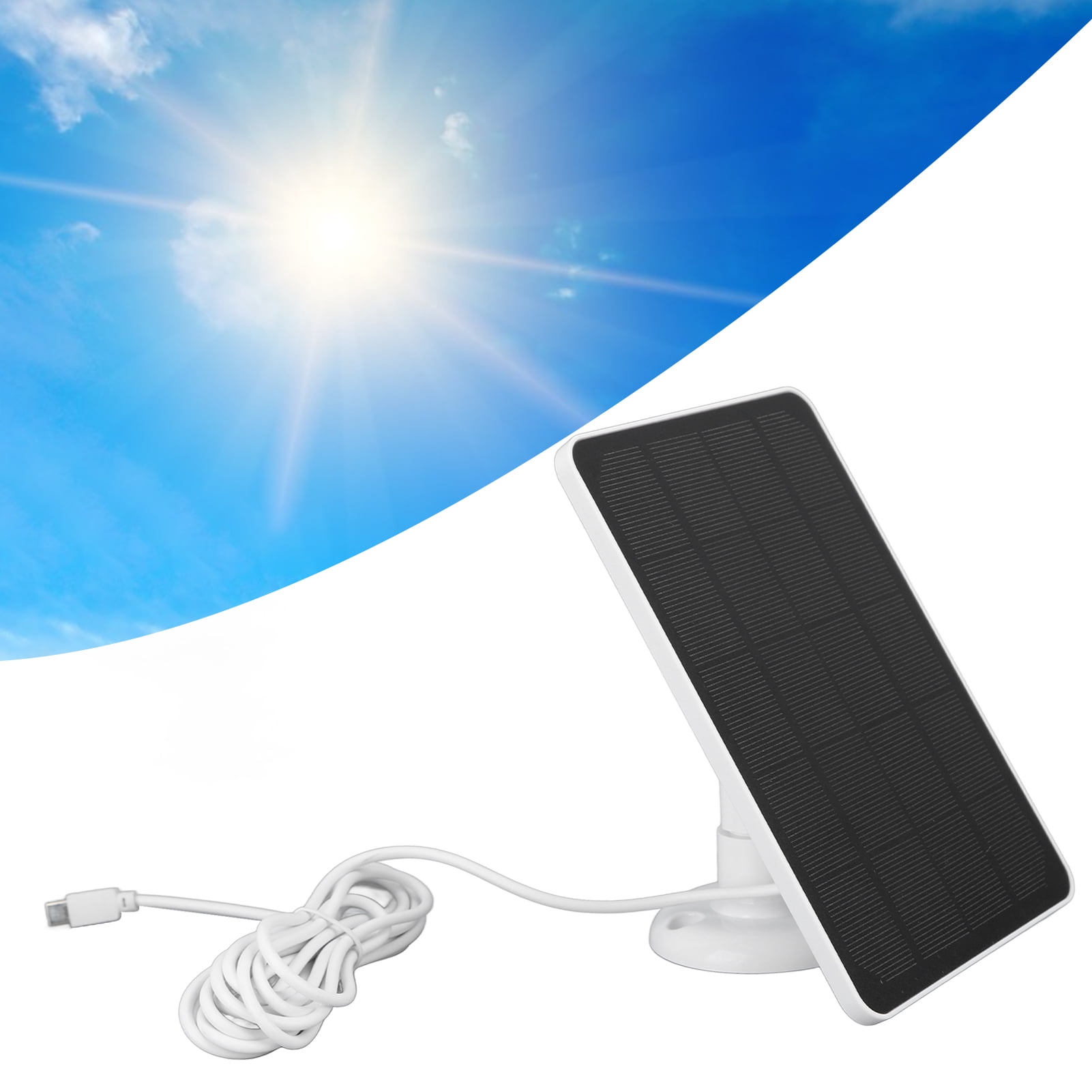 Outdoor Camera Solar Panel, 4W Wireless Camera Solar Panel Easy Installation  For Rechargeable Battery Surveillance Camera