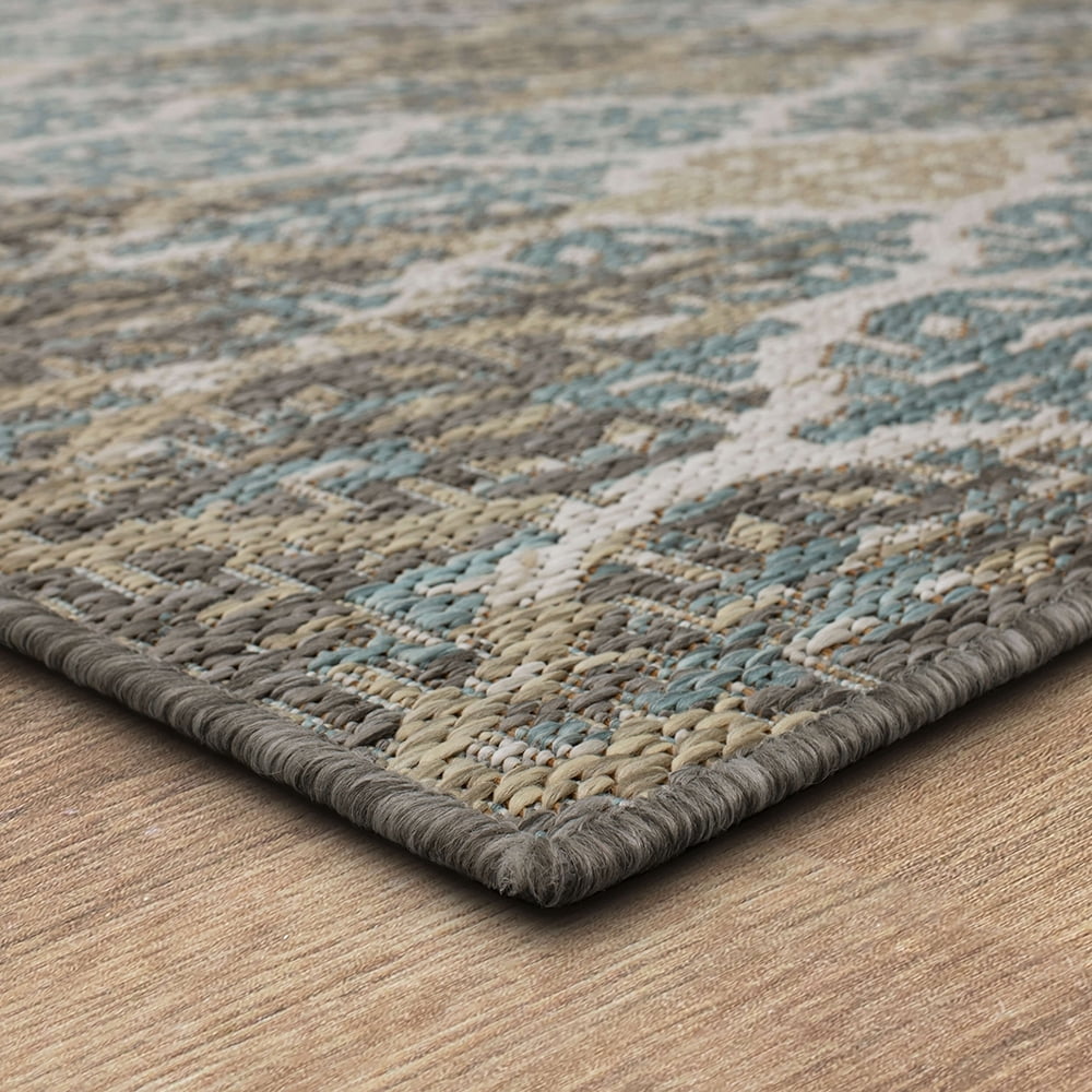 Mohawk Home Ronda Outdoor Area Rug, Light Grey, 4' x 5' 6"