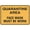 Warning Sign 2, variant on Quarantine Area Face Mask Must Be Worn Sign - 8"x12" Warning Sticker Security Outdoor Sign, Quarantine Zone, Hygiene Requirement