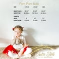 thumbnail image 5 of Red Pom Pom Tutu and Bow Hair Tie | 2Pcs Set | Easter Holiday Tutu For Girls - 3-5T, 5 of 7