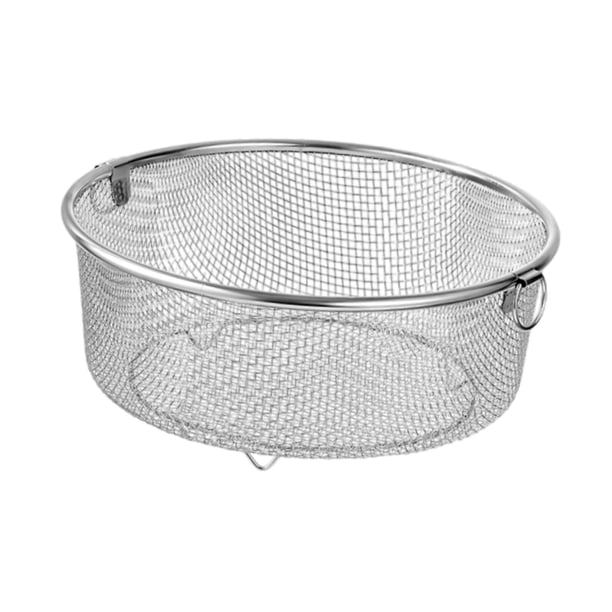 Herramienta de cocina para escurrir frutas y verduras, colador de acero inoxidable. Altura 10.8 cm