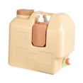 thumbnail image 3 of Contenedor de agua para acampar con mango, con recipiente de bebida de grifo portador de cubierta de agua para conducir el picnic de la mano de lavado, 3 of 8