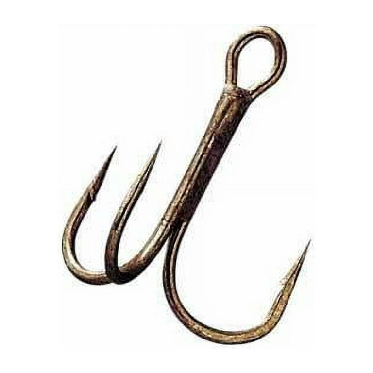 Gamakatsu Round Bend Treble Hook, 4 / Bronze