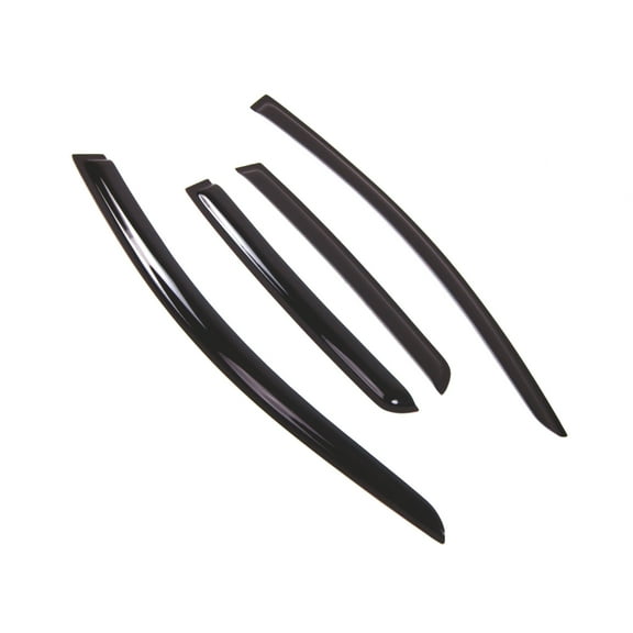 TuningPros Outside Mount Window Visor Deflector Smoke Tinted 4 Pcs Set For 2007-2010 Chevy Aveo5 Hatchback