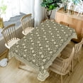 thumbnail image 2 of Vintage Sage Green Floral Tablecloth,60x102 Inch Rectangle Waterproof Table Cover for Home Indoor Outdoor Party Table Decoration, 2 of 7