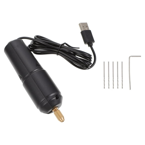 COOPHYA 1 Set Mini Hand Electric Drill for Diy Drilling and Model Making 4.83X1.38X1.38in