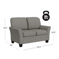 thumbnail image 4 of Hillsdale Furniture Lorena Upholstered Loveseat, Gray, 4 of 17