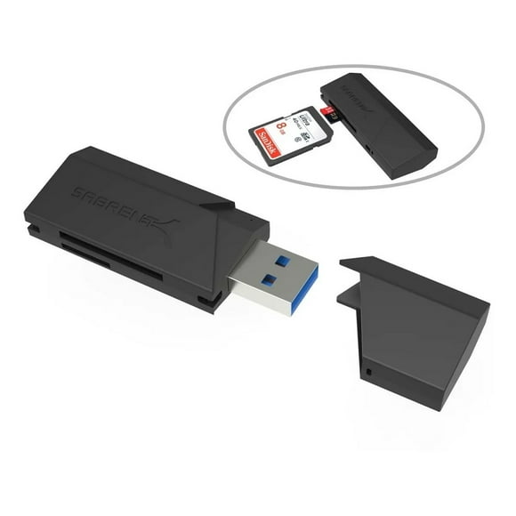 Lector de Tarjetas Sabrent CR-UMSS SE USB 3.0 SD, Micro DS