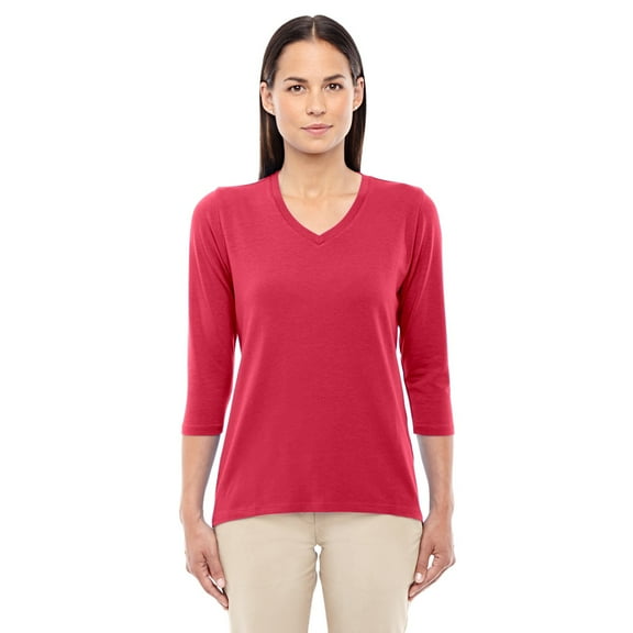 Ladies' Perfect Fit Bracelet Length V-Neck Top