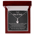 thumbnail image 4 of To My Girlfriend  Girlfriend To More Amazing Times Together Alluring Ribbon Necklace Message Card, 4 of 20