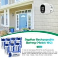 thumbnail image 2 of Rapthor Arlo Rechargeable Batteries Compatible with Arlo Wireless Security Camera VMC3030 VMS3130 VMS3330 VMS3430 VMK3200 Pack of 4 (850mAh), 2 of 6