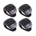 thumbnail image 1 of EeaseCA 4pcs Bike Cycling Silicone Head Front Rear Wheel Safety Light Lamp Set Bright Waterproof Bike Accessories (Black), 1 of 7