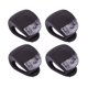thumbnail image 1 of Juego de 4 luces de seguridad de silicona para rueda delantera y trasera de bicicleta, brillantes, impermeables, color negro, 1 of 7