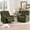 Green, variant on BedLuxury Manual Recliner Chair with Massage and Heat, Chenille Recliner Sofa - 35" Wide with Storage Pockets for Living Room, Gray