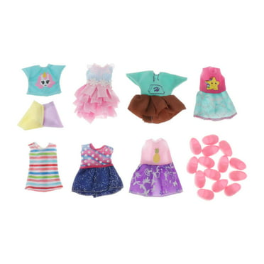 32 PCS Doll Clothes and Accessories Including 5 Party Dresses, 10 Mini ...