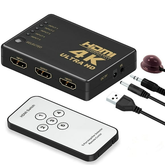 Hdmi Switch 4k,intelligent 5-port Hdmi Switcher