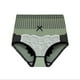 thumbnail image 2 of Ropa interior de mujer Abdomen Braguitas breves elásticas Calzoncillos de entrepierna sin costuras de cintura alta, Verde, M kenally  AP000977-04, 2 of 7
