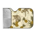 thumbnail image 2 of Kdxio Monkeys and Pinealpples Print Windshield Sun Shade, Foldable Sun Blocker for Car,Truck,SUV Automotive Interior Sun Protection,Reflective Shade for Front Windshield(Medium), 2 of 7