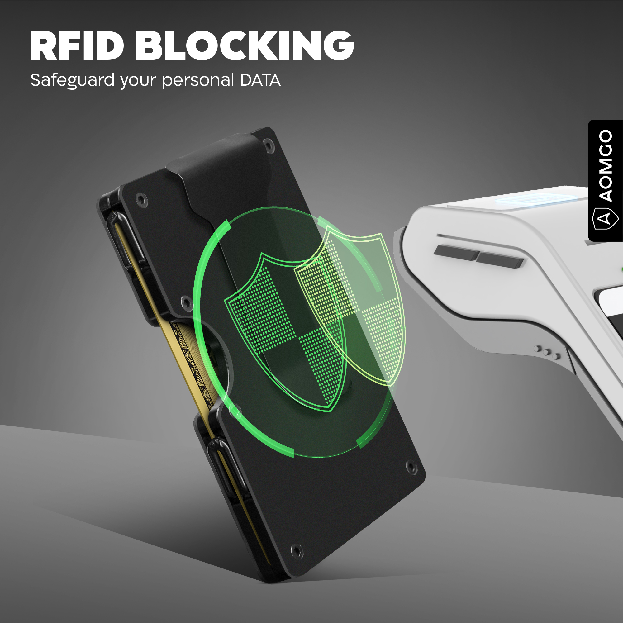 Aomgo Slim Wallet for Men with RFID Blocking photo 3